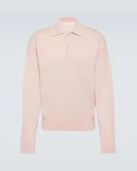 The Row Polopullover Joyce aus Baumwolle und Kaschmir Pink