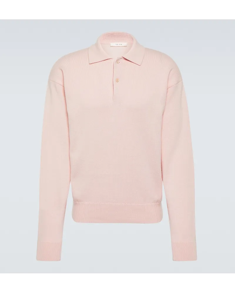 The Row Polopullover Joyce aus Baumwolle und Kaschmir Pink