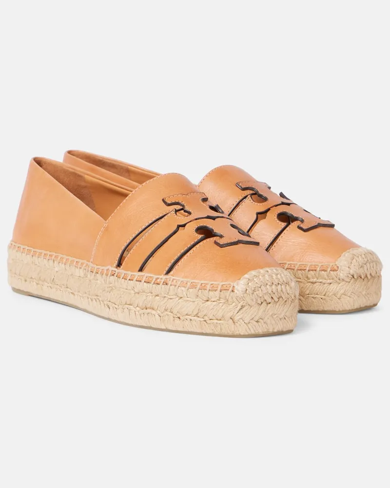 Tory Burch Espadrilles Ines aus Leder Nude