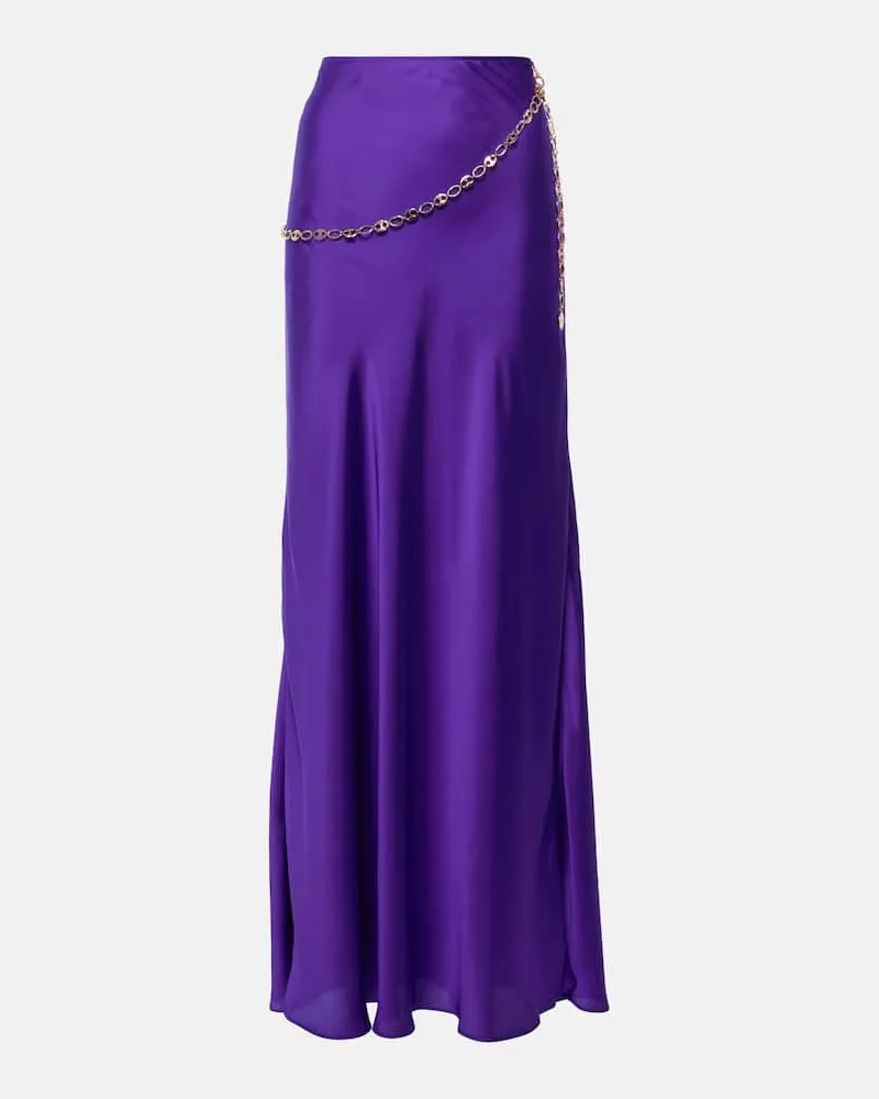 Paco Rabanne Maxirock Violett