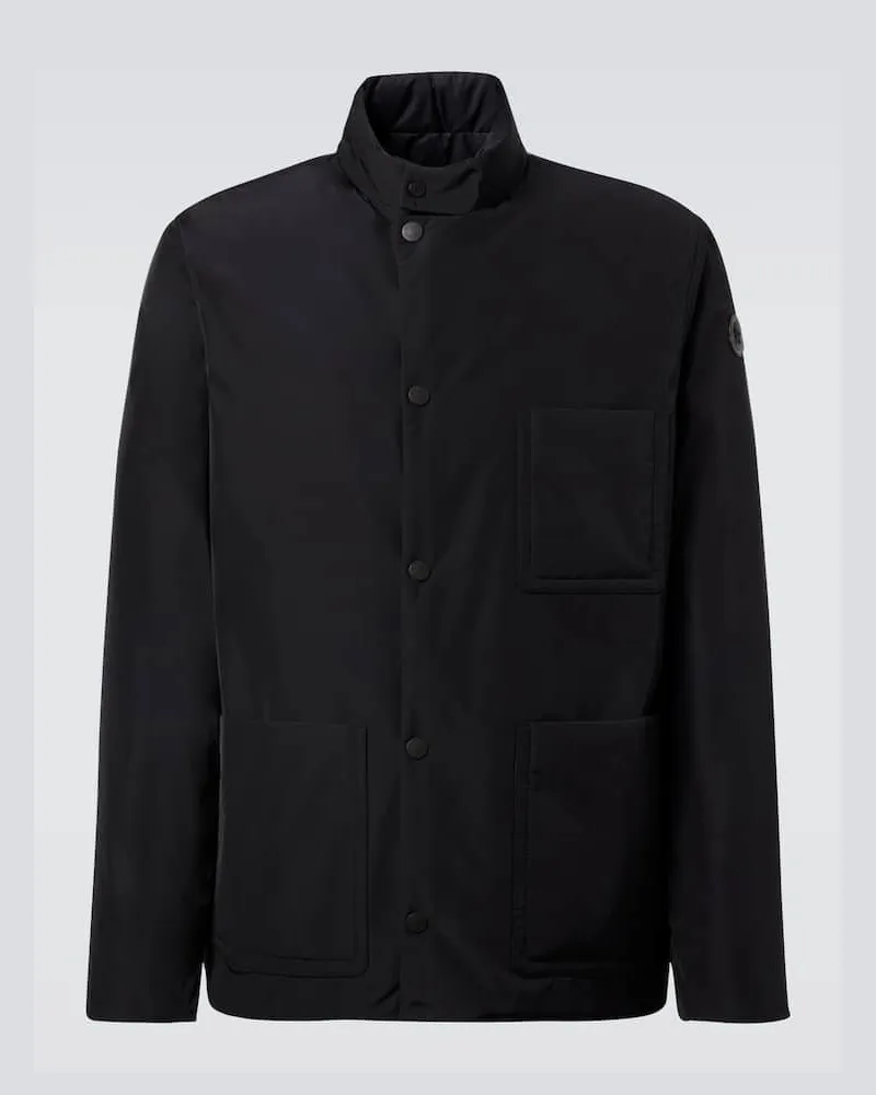Moncler Wendbare Daunenjacke Ouille Schwarz