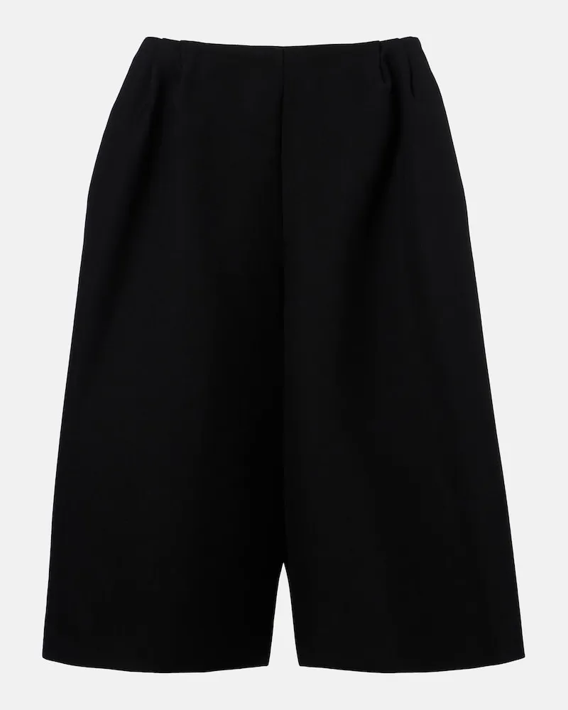 The Row Bermuda-Shorts Fauna aus Schurwolle Schwarz