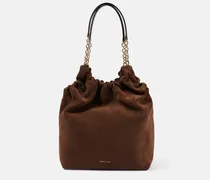 Schultertasche Miami aus Veloursleder