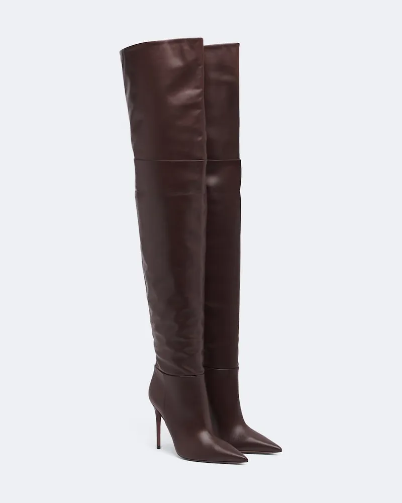 Paris Texas Overknee-Stiefel Vera aus Leder Braun