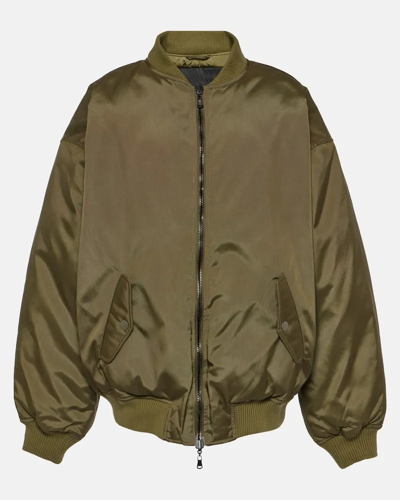 WARDROBE.NYC Wendbare Bomberjacke Grã¼n