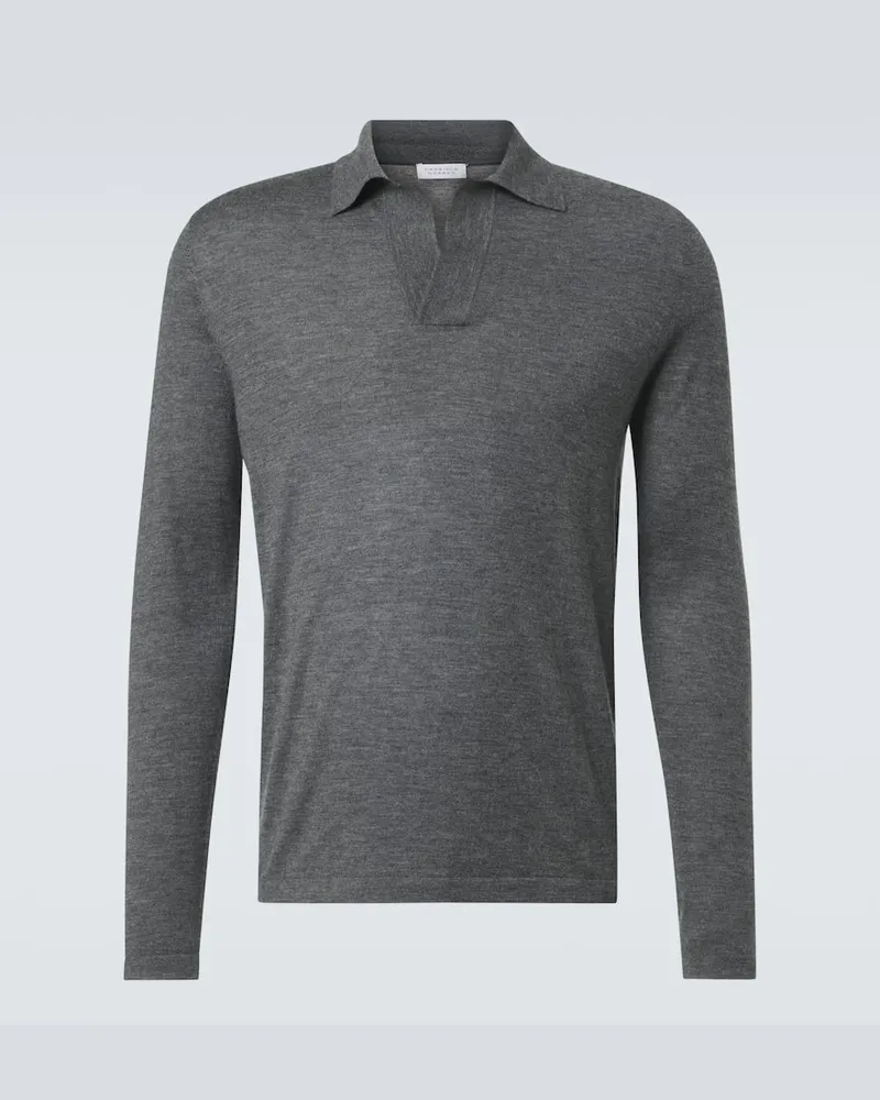 Gabriela Hearst Polopullover aus Kaschmir Grau
