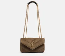 Schultertasche Loulou Mini aus Veloursleder