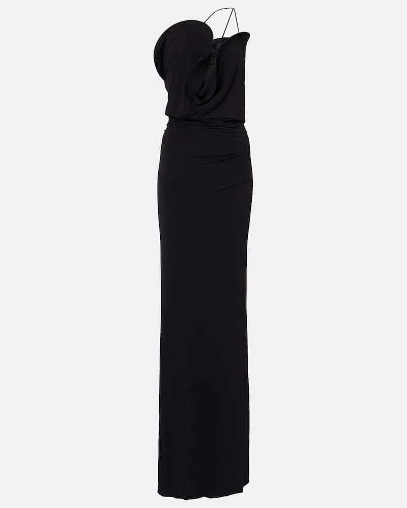 Christopher Esber Maxikleid aus Jersey Schwarz