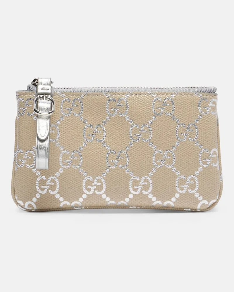 Gucci Etui GG mit Leder Beige