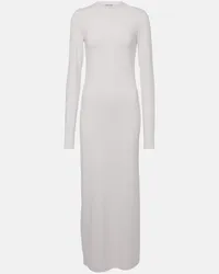 Acne Studios Maxikleid aus Jersey Weiss