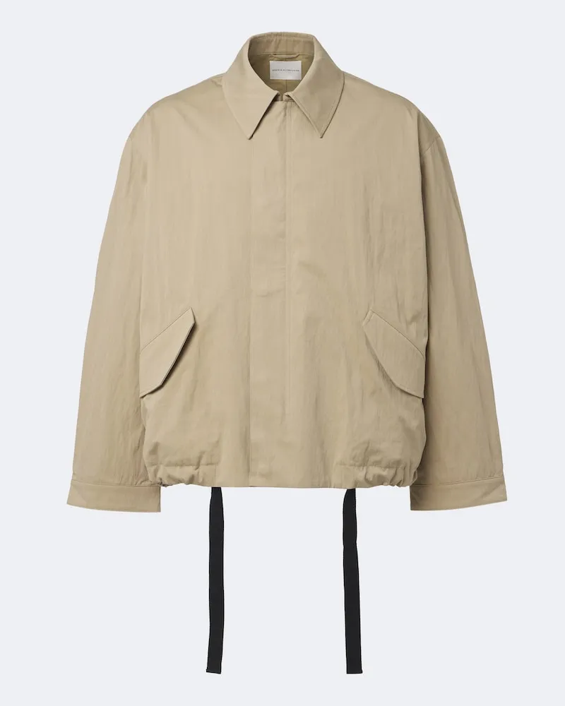 Studio Nicholson Blouson Comba aus einem Baumwollgemisch Beige