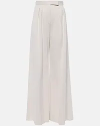 Max Mara Weite Hose Zinnia aus Jersey Beige