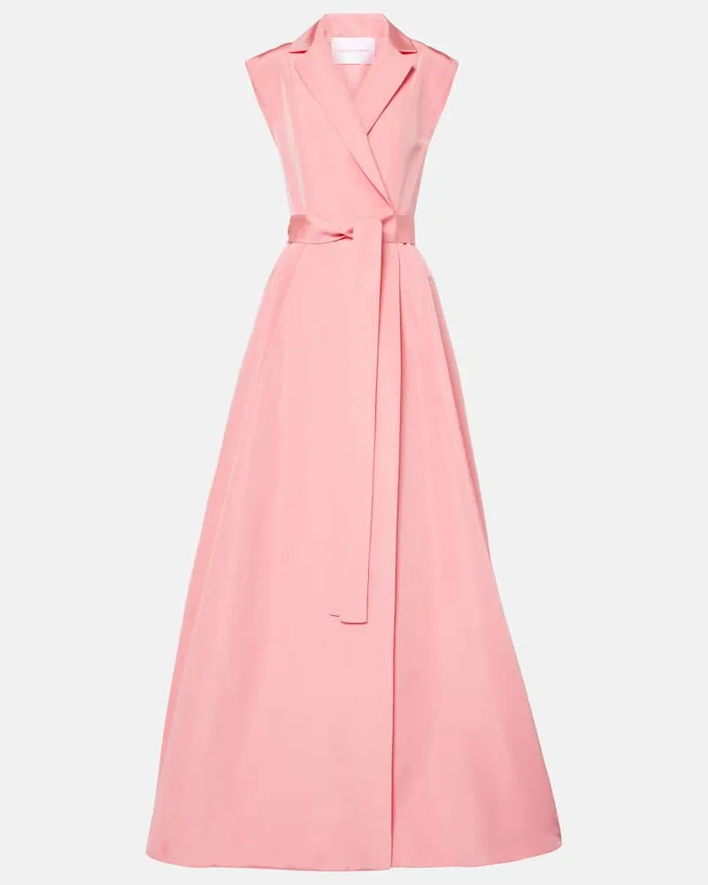 Carolina Herrera New York Robe aus Seide Rot