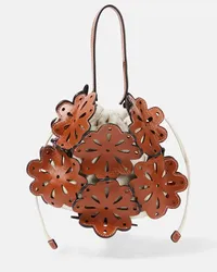 STAUD Bucket-Bag Flora aus Leder Braun