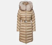 Daunenmantel Leersie mit Shearling