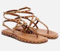Verzierte Sandalen Bombina aus Leder