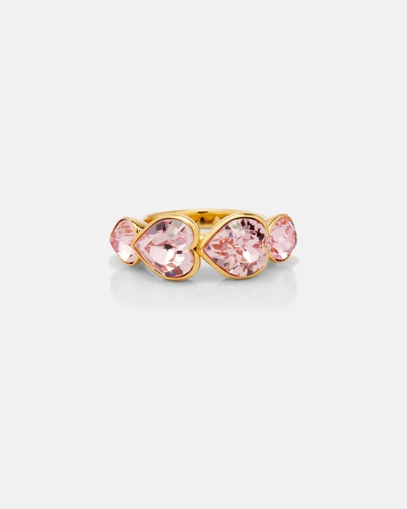 Oscar de la Renta Ring Heart Scramble Gold