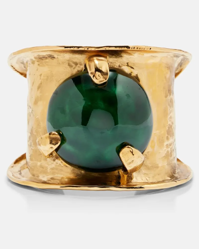Saint Laurent Verzierter Armreif Gold