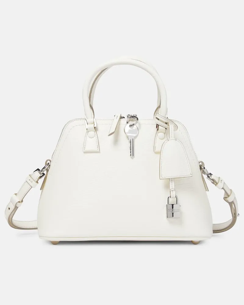 Maison Margiela Tote 5AC Mini aus Leder Weiã