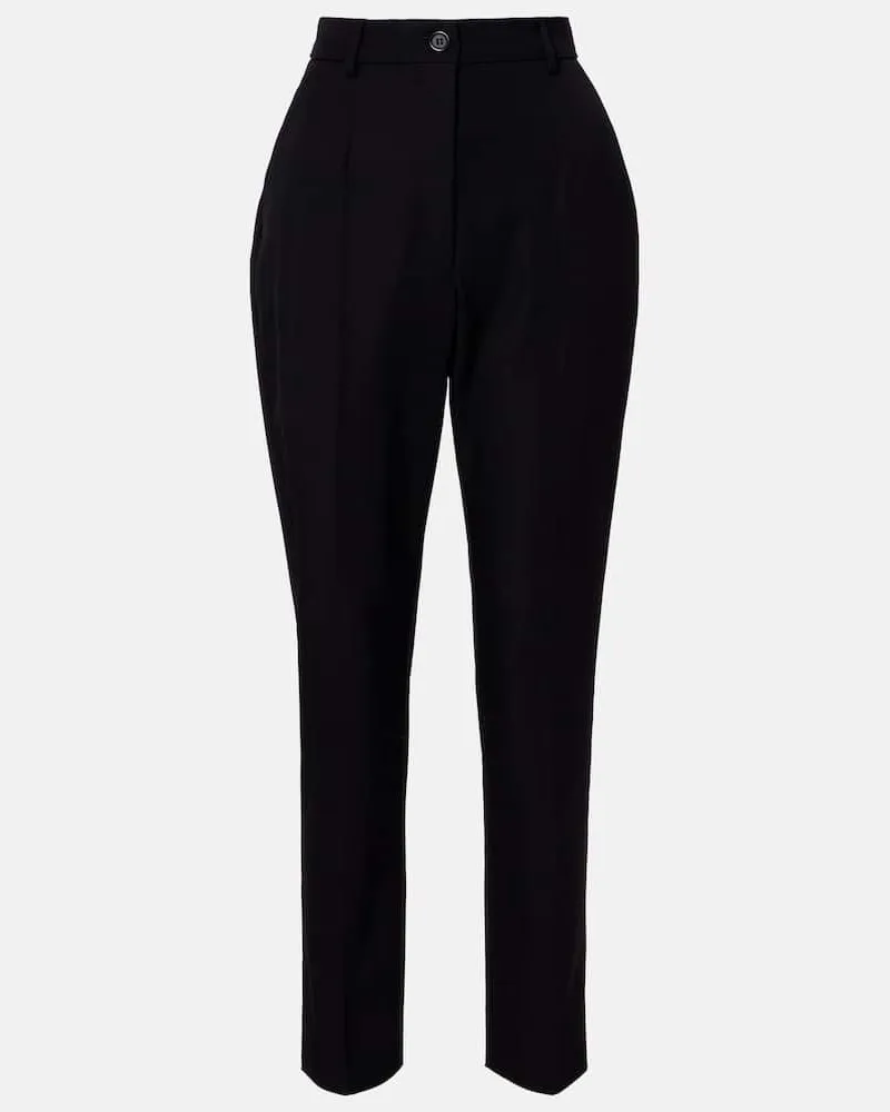 Dolce & Gabbana Hose aus Schurwolle Schwarz