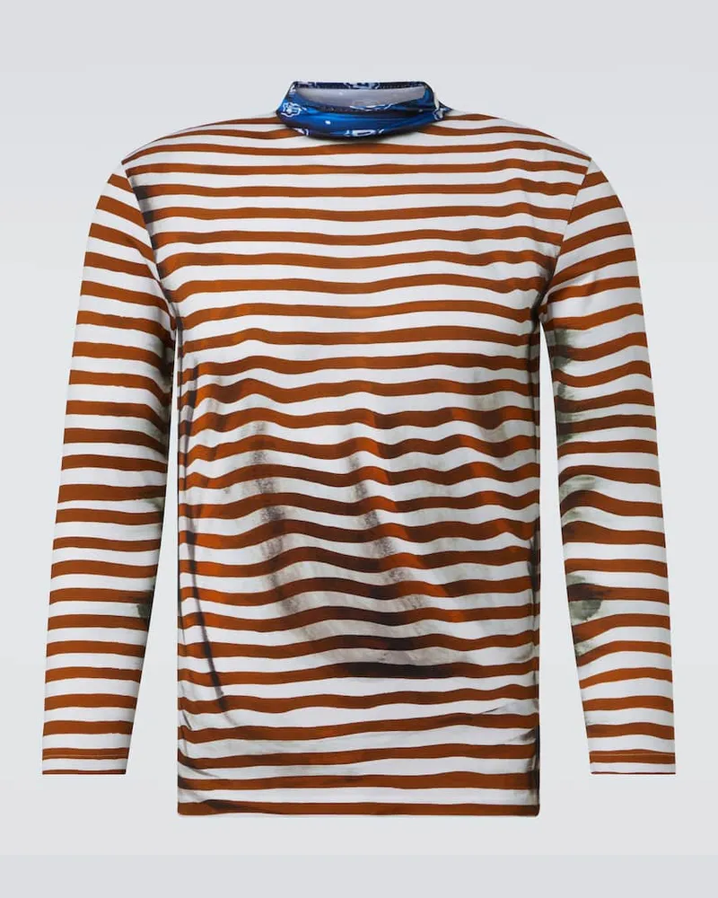 Prada Longsleeve aus Baumwolle Weiß