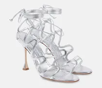 Sandalen Fawda 105 aus Metallic-Leder