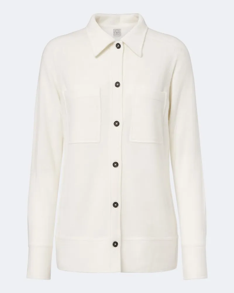 Totême Cardigan aus Kaschmir Weiß