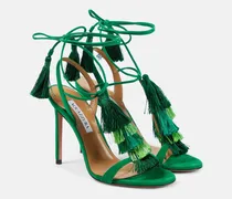 Sandalen Capri Tassel 105 aus Veloursleder