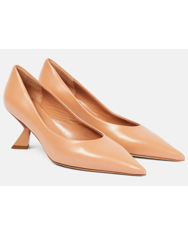 Nensi Dojaka Pumps aus Leder Pink