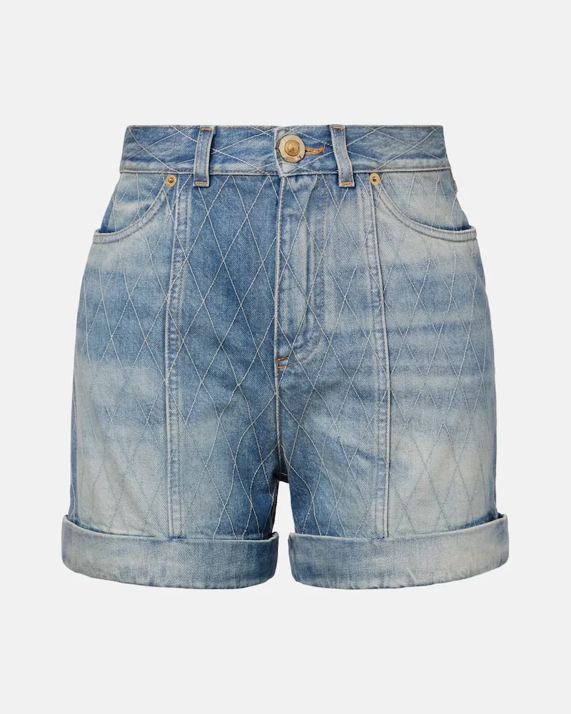 Balmain Jeansshorts Blau
