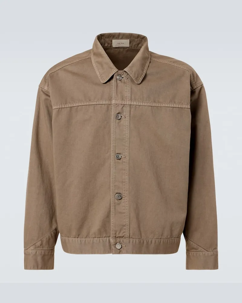 The Row Jacke Marcus aus Baumwolle Braun