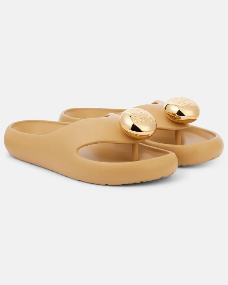Loewe Sandalen Anagram Gelb