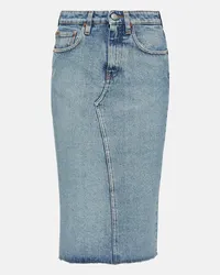 Maison Margiela Jeansrock Blau