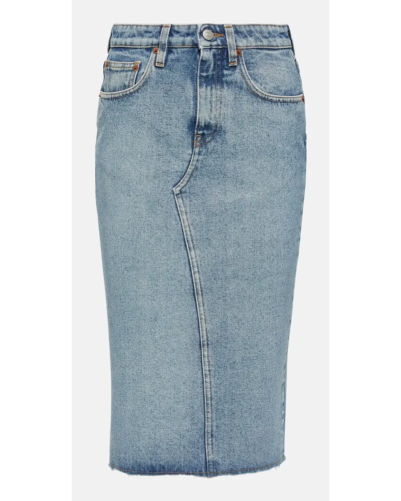 Maison Margiela Jeansrock Blau