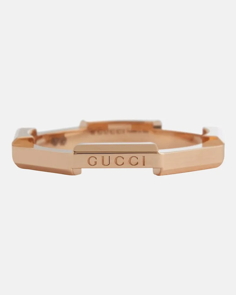 Gucci Ring Link to Love aus 18kt Roségold Rosa