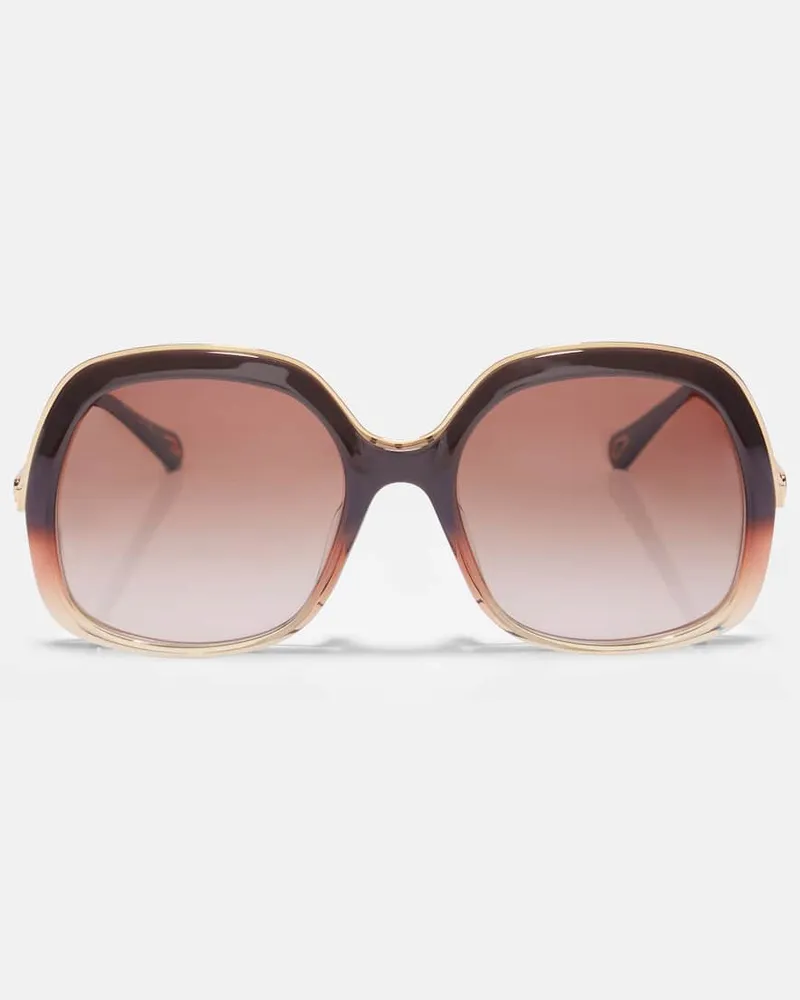 Chloé Chloé Eckige Sonnenbrille Leia Braun