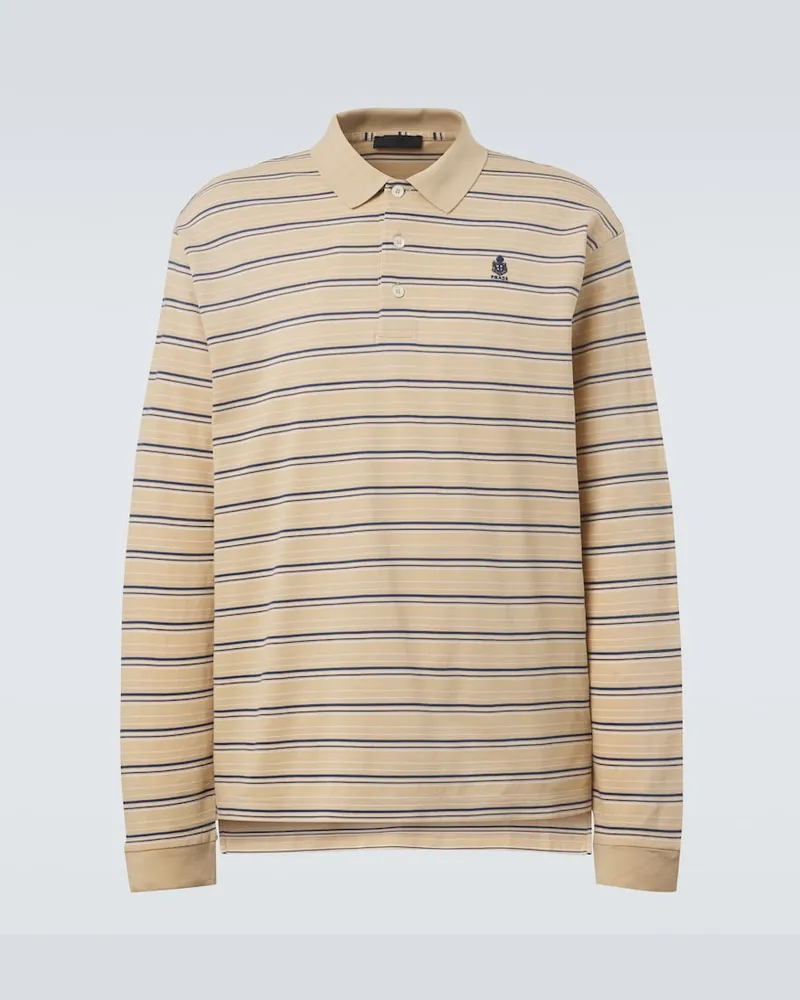 Prada Polohemd aus Baumwoll-Piqué Beige
