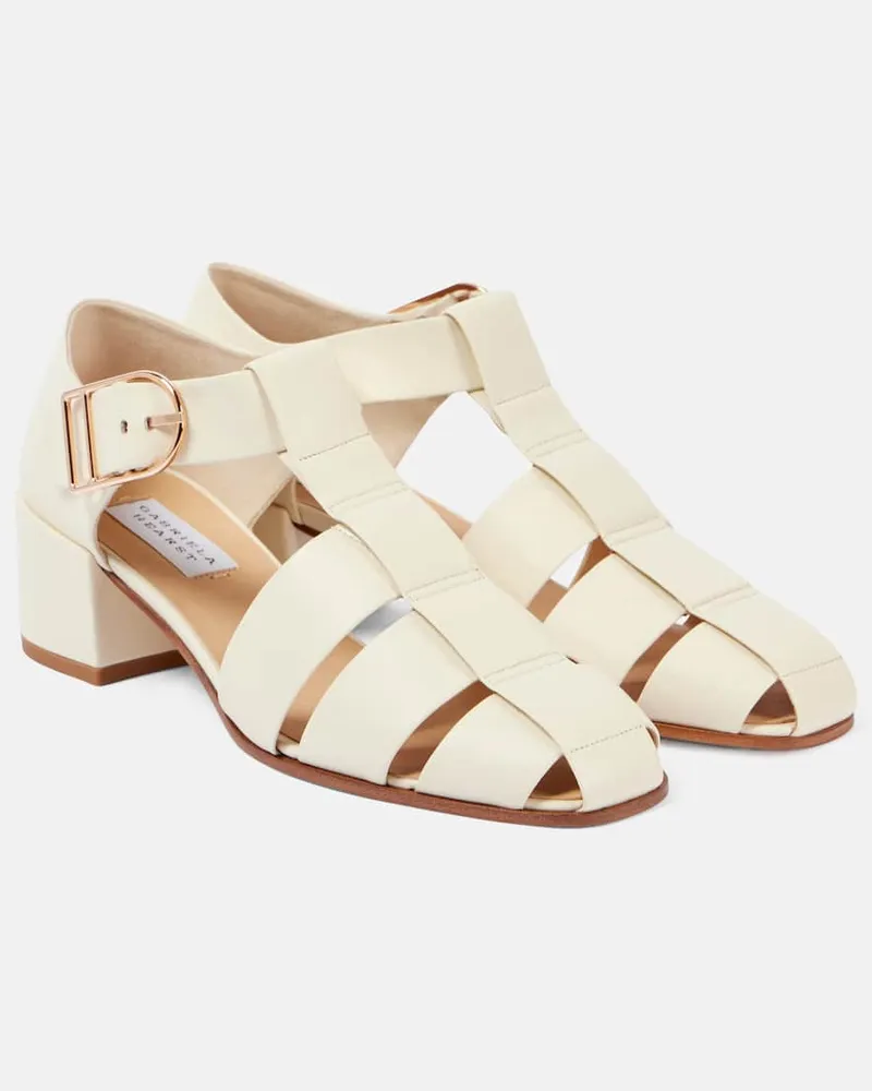 Gabriela Hearst Sandalen Lyle aus Leder Weiß