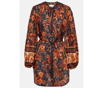 Bedruckte Bluse Junie aus Seide