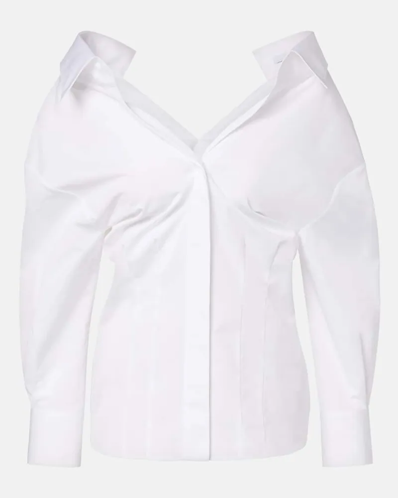 Givenchy Hemd aus Baumwollpopeline Weiß