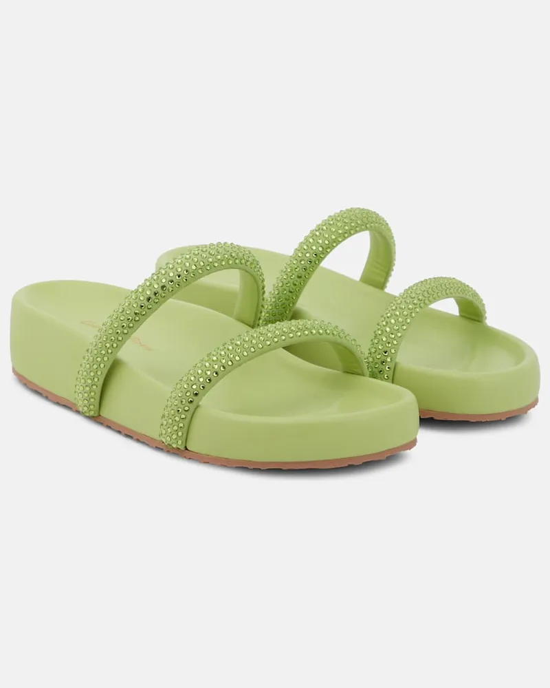 Gianvito Rossi Verzierte Sandalen Croisette Grün