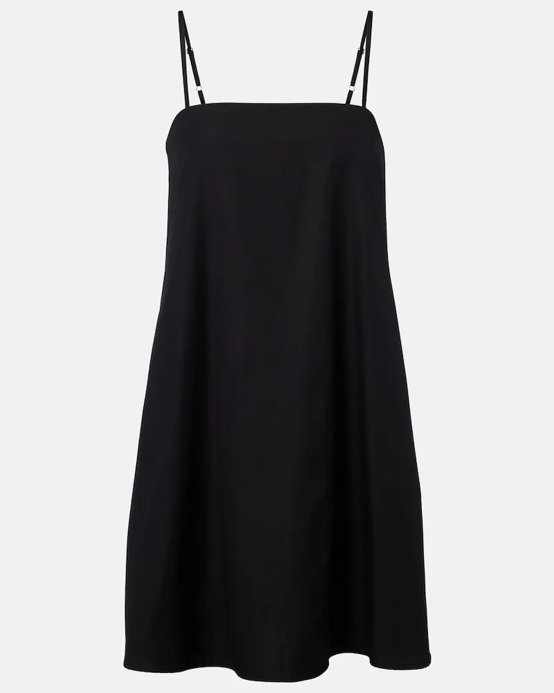 ASCENO Minikleid aus Baumwolle Schwarz