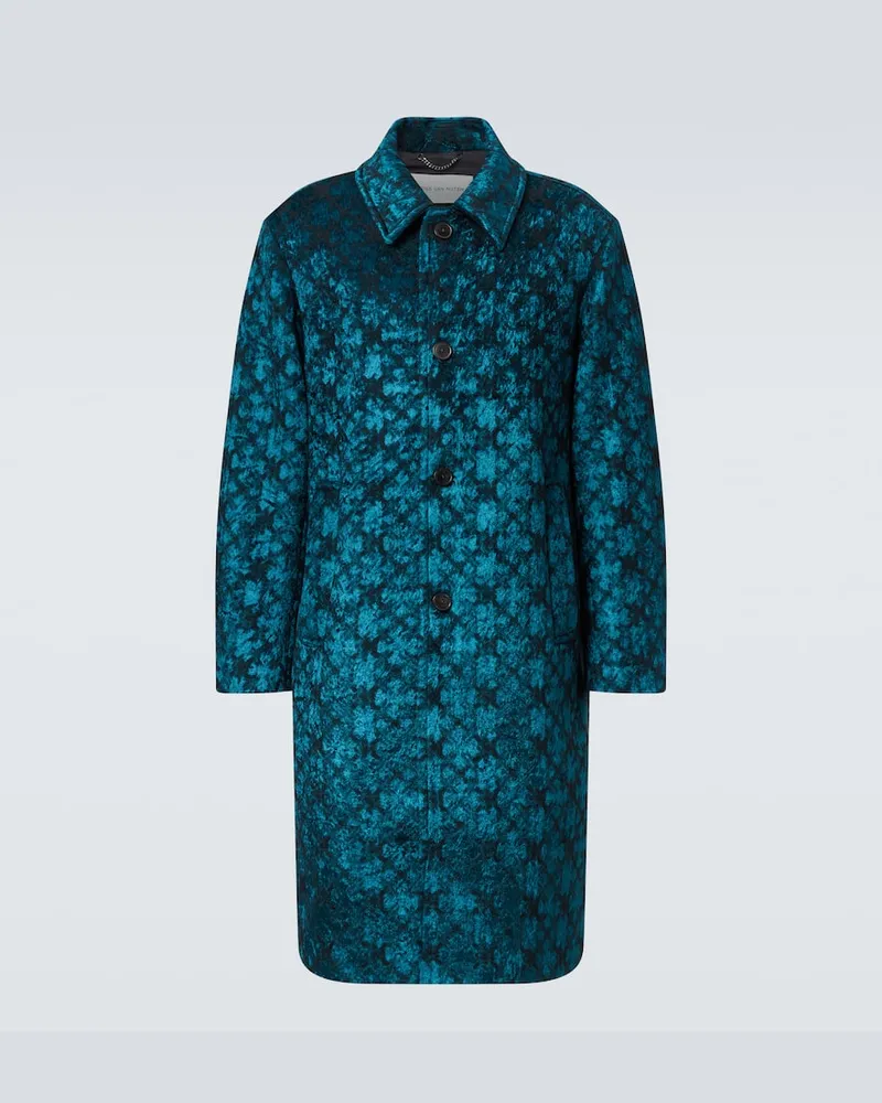 Dries van Noten Mantel Blau