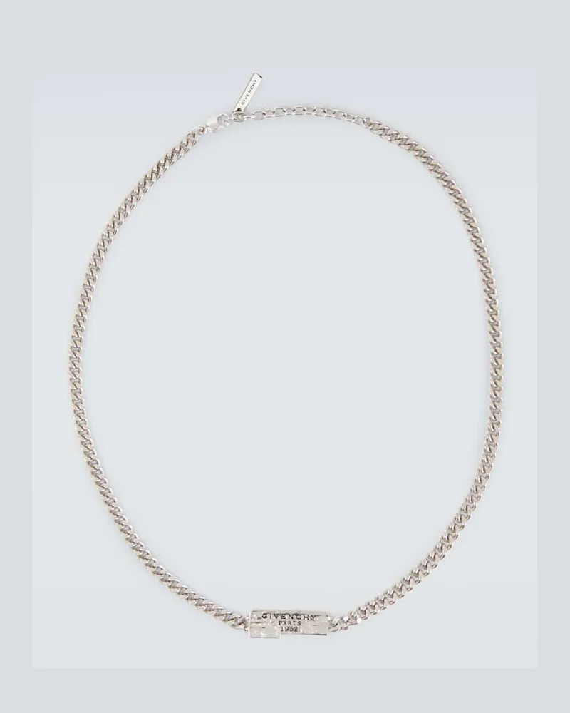 Givenchy Halskette mit Emaille Silber