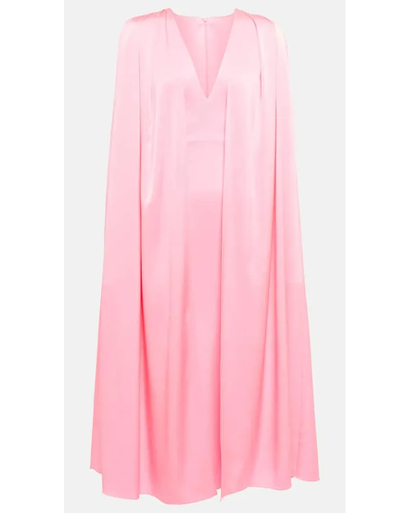 Alex Perry Midikleid aus Crepe Pink