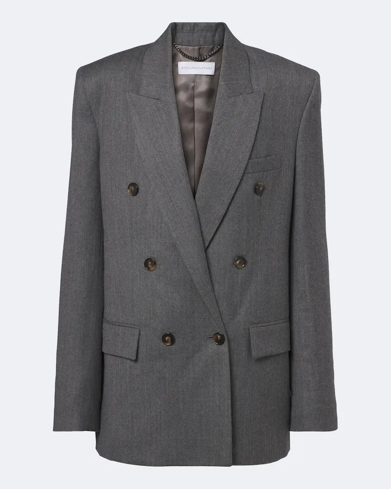 Stella McCartney Blazer aus Wolle Grau