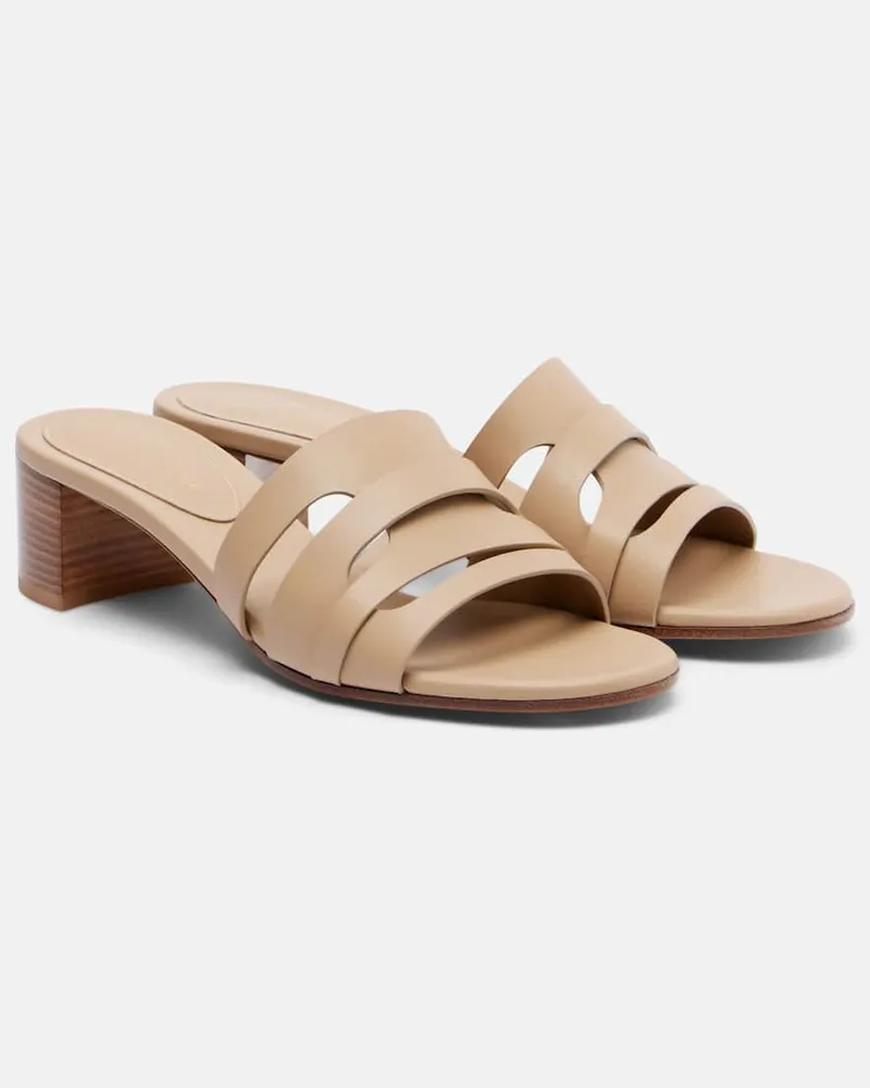 Gianvito Rossi Sandalen 35 aus Leder Beige