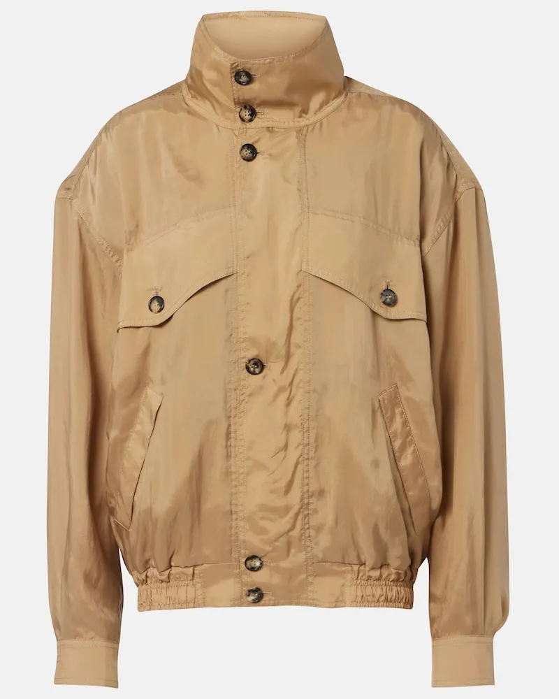 Saint Laurent Oversize-Blouson Beige