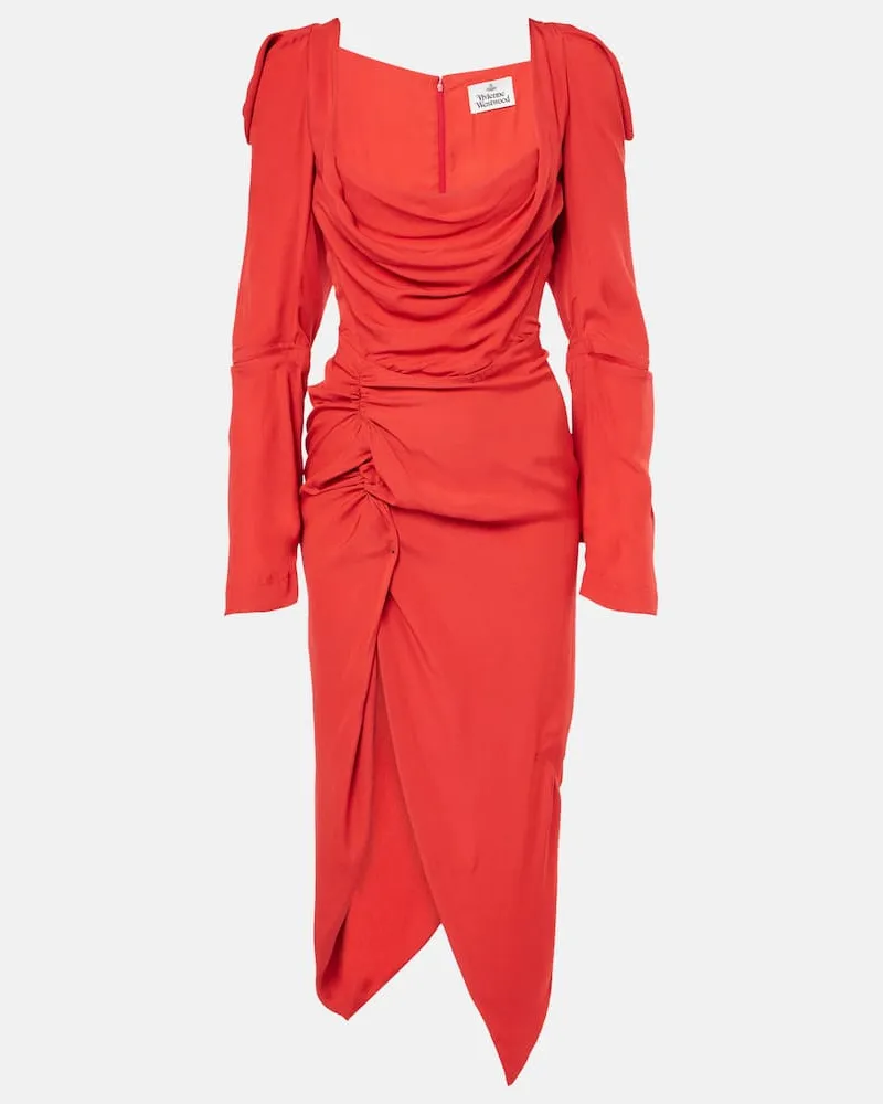 Vivienne Westwood Midikleid Panther Rot