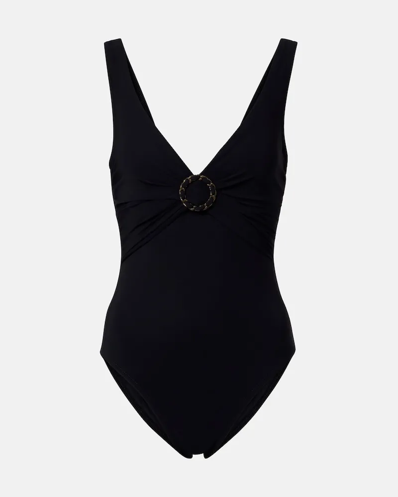 Karla Colletto Badeanzug Chain Schwarz